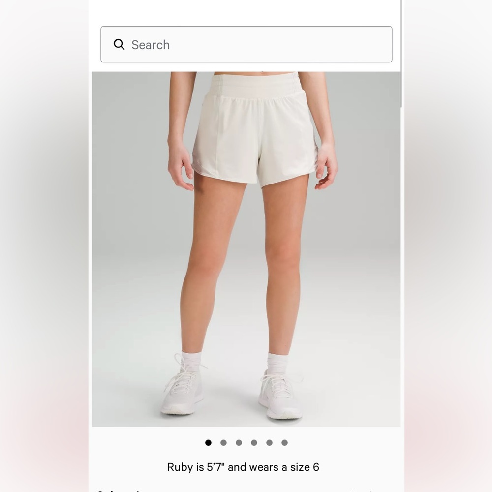 Lululemon Hotty hot high rise 4’ shorts
